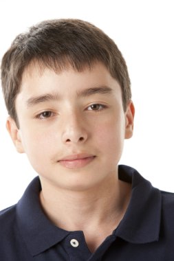 Headshot ciddi ergen bir çocuğun