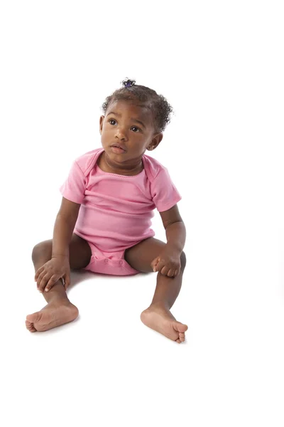 Portrait of african american baby girl — Stock Photo, Image