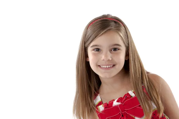 Portrait of smiling little girl — Stock Photo, Image