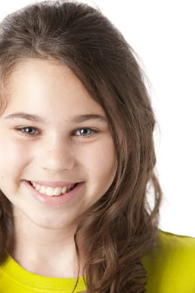 Menina sorrindo bonito — Fotografia de Stock