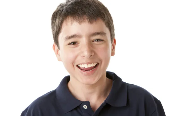 Laughing adolescent boy — Stock Photo, Image