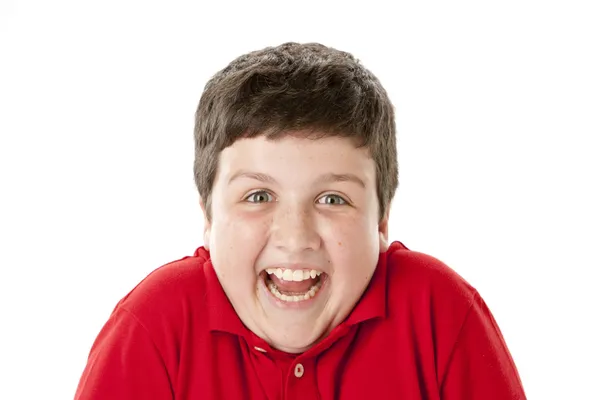 Boy is surprised and excited — Stock Photo, Image