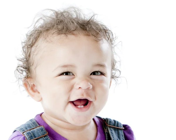 Primer plano del niño riéndose — Foto de Stock