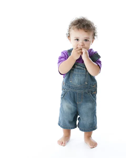 Un adorabile bambino di razza mista — Foto Stock