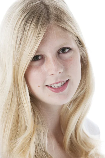 10 代のかなり笑顔の女の子 — ストック写真