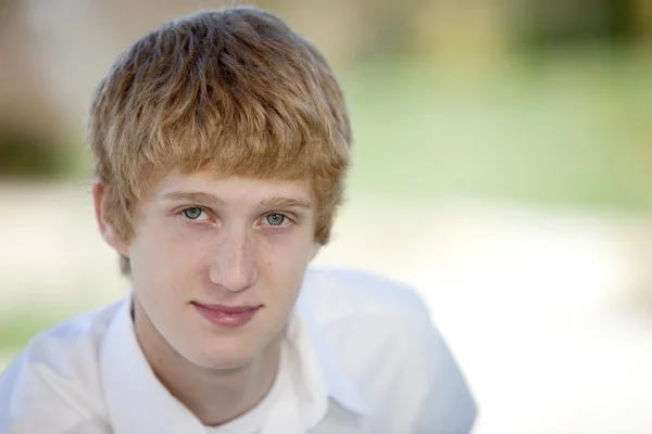 Image of serious teenage boy — Stock Photo, Image