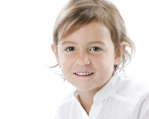 Headshot of smiling little girl — Stock Photo, Image