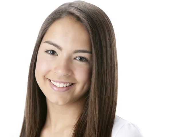 Imagen de una adolescente hispana sonriente — Foto de Stock