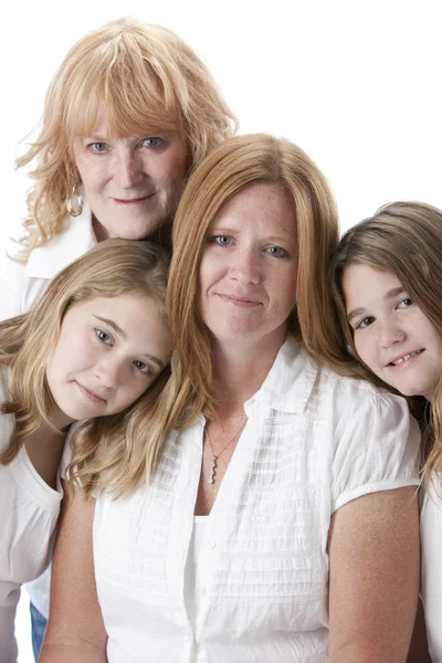 Image of grandmother, mother and two daughters — Stock Photo, Image