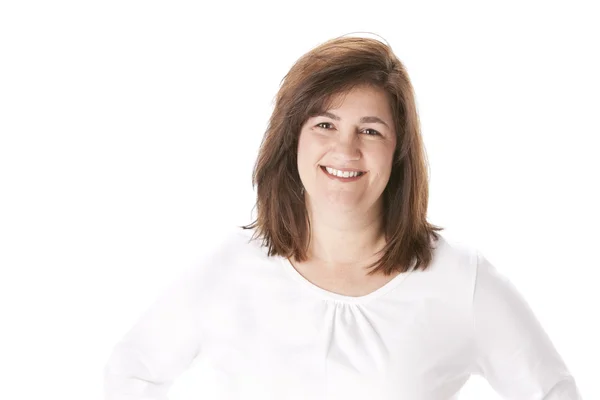 Imagen de una mujer sonriente de mediana edad — Foto de Stock