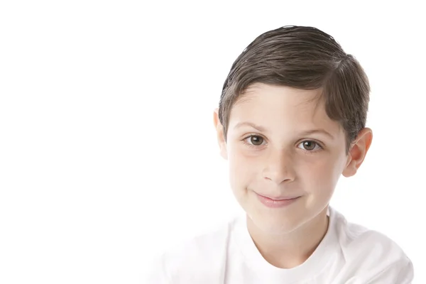 Immagine di sorridente ragazzino caucasico — Foto Stock