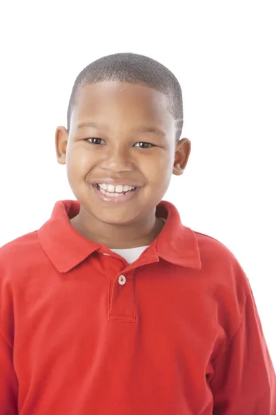 Sorrindo riso afro-americano menino — Fotografia de Stock