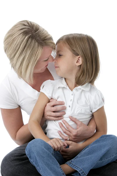 Three quarter length image of mother and daughter Stock Photo