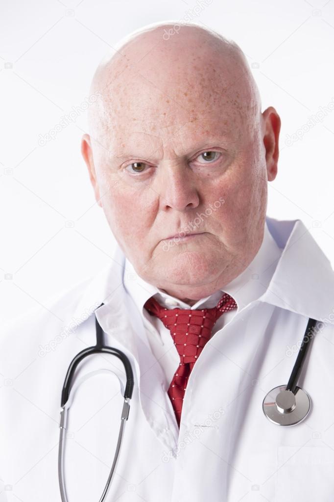 Headshot of serious professional doctor
