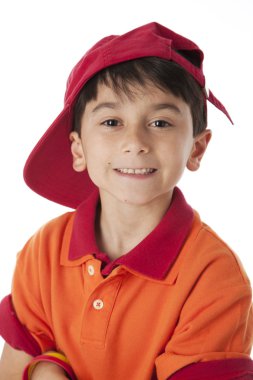 gerçek. Beyaz çocuk gülümseyen