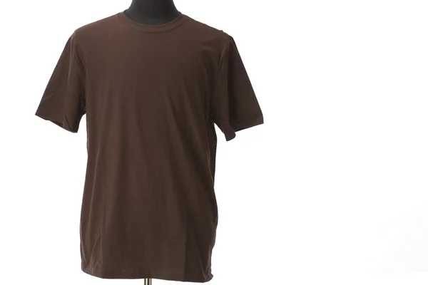 A neutral brown t-shirt on a mannequin — Stock Photo, Image