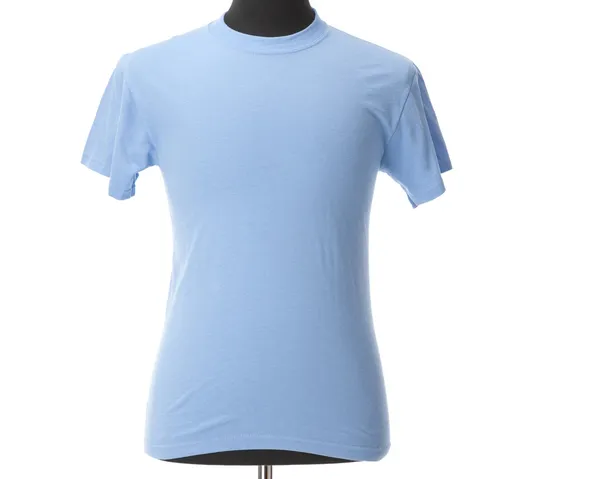 Un t-shirt bleu pastel clair sur un mannequin — Photo