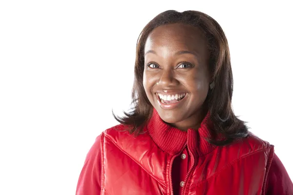 Smiling black woman — Stock Photo, Image