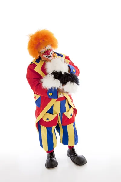 Ein professioneller männlicher Clown — Stockfoto