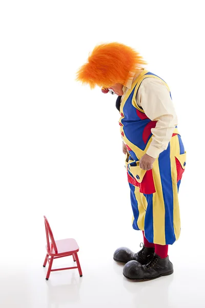 Ein professioneller männlicher Clown — Stockfoto