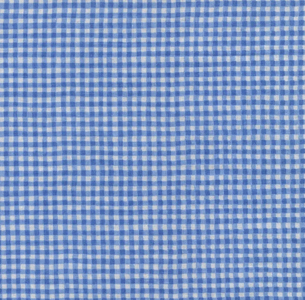 Uma impressão checada azul de alta resolução em tecido para fundos — Fotografia de Stock