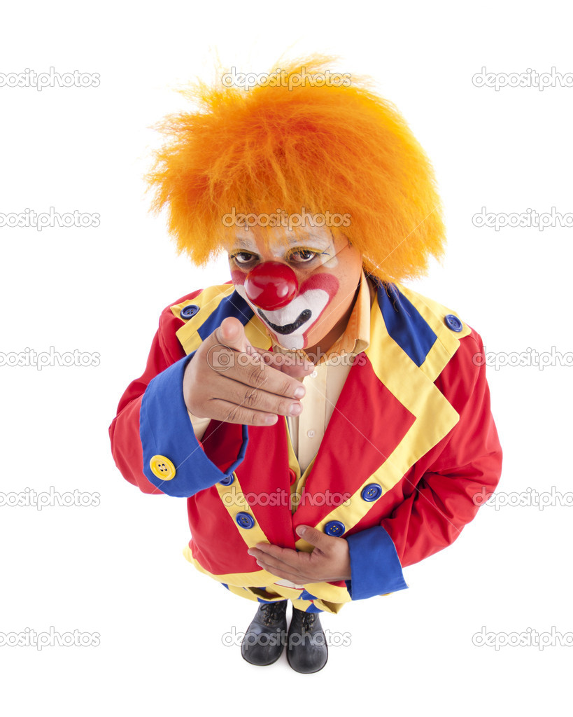 Clown With Orange Hair Circus Clowns Close Up Of Professional