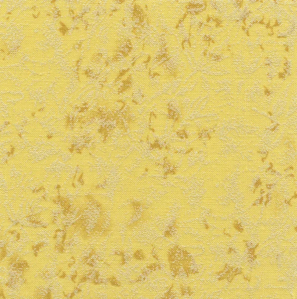 Un tissu jaune et or neutre haute résolution avec un motif floral subtil — Photo