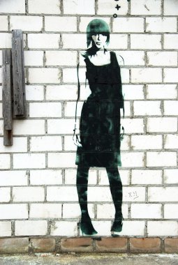 Berlin stencil graffitti