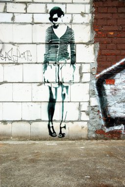 Berlin stencil graffitti