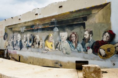 son akşam yemeği graffitti taklidi