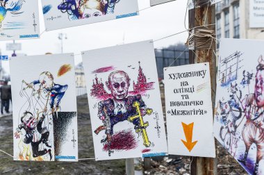 meydan - Yanukoviç ve putin hiciv çizimler