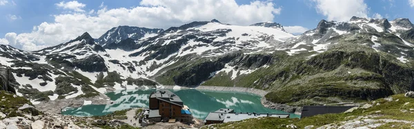 Weisser viz, kaprun, salzburg, Rakousko: panorama alpských vysoké — Stock fotografie