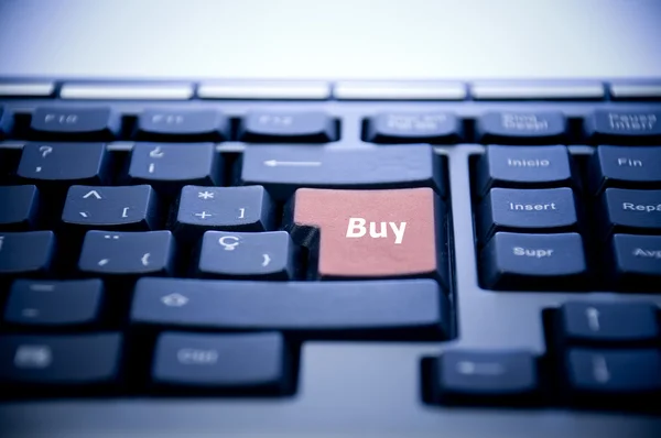 Comprar botón en el teclado —  Fotos de Stock