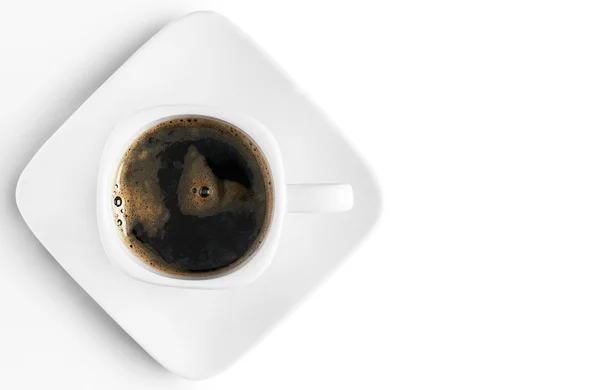 Kaffee auf weißem Hintergrund — Stockfoto