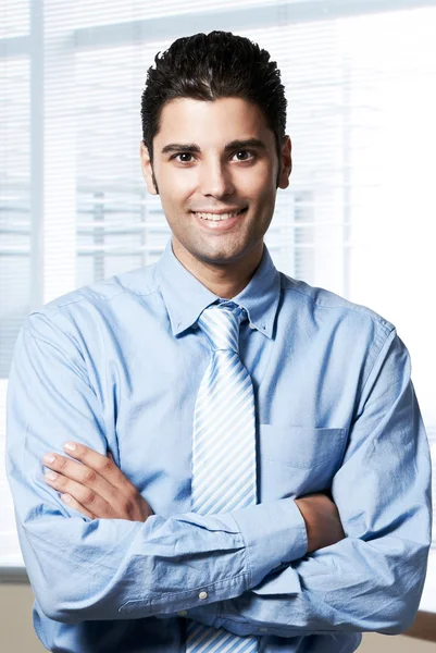 Young successful business man at office — Stock Photo, Image