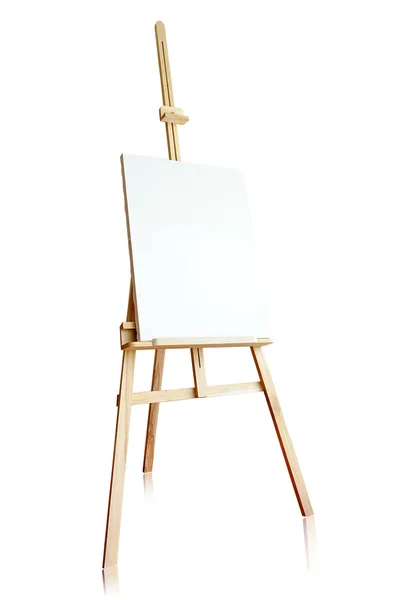 Isolated tripod and canvas — Stock Photo, Image