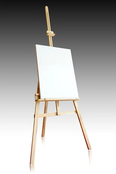 Isolated tripod and canvas — Stock Photo, Image