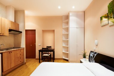 İç tasarım: Modern Stüdyo Daire
