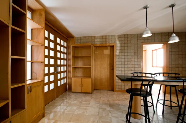 Série de design de interiores: Grande nova cozinha — Fotografia de Stock