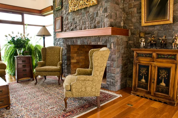 Série de design de interiores: sala de estar clássica — Fotografia de Stock