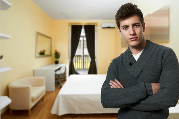 Young man relaxed at home — Stock Photo, Image
