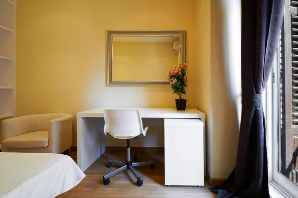 Interior Design: Empty Hotel room closeup — Stock Photo, Image