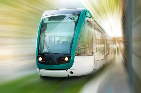 High speed train motion blur — Stock Photo, Image