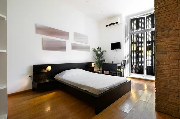 Interior Design: Modern Bedroom — Stock Photo, Image