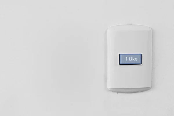 Electricity switch with I LIKE button — Stock Photo, Image