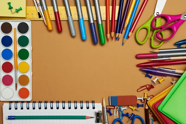 Terug naar School serie: school supplies — Stockfoto