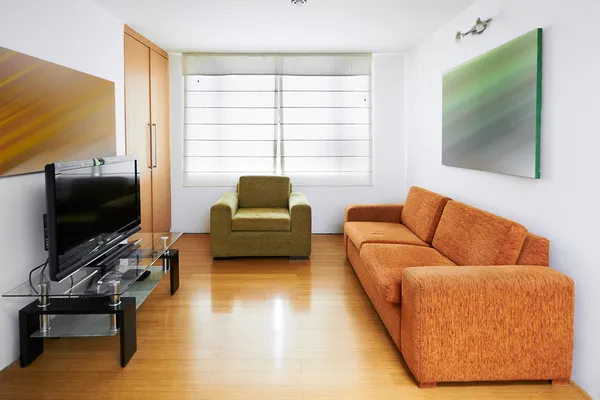 Diseño interior: sala de TV — Foto de Stock
