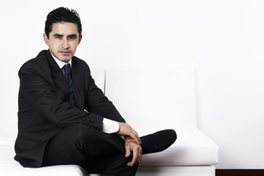 Başarılı kendine güvenen iş adamı