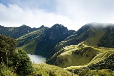 Ekvador mojanda lagoon