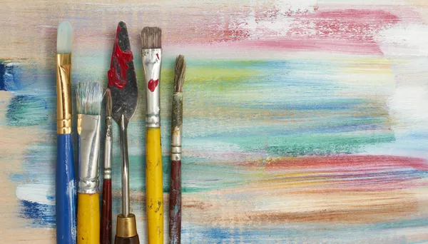 Terug naar School serie: art supplies — Stockfoto